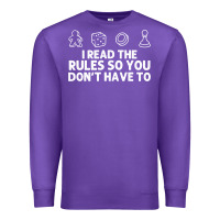 Purple funny board game lovers gamers players Premium Sweatshirt - linhVisuals