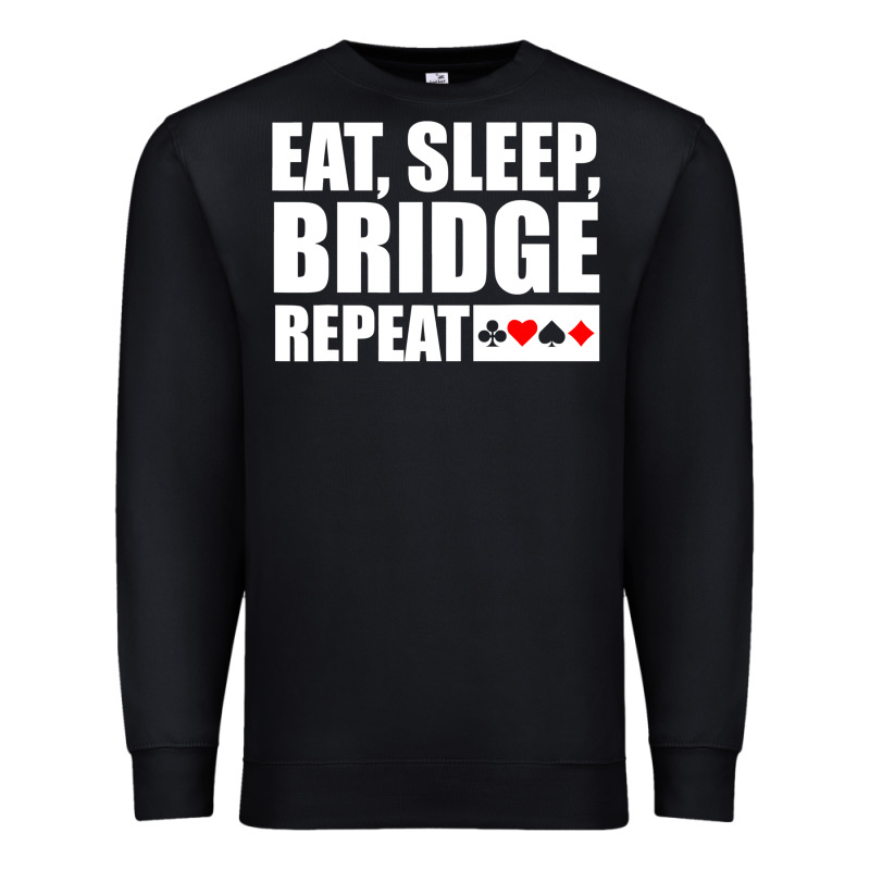 Funny Bridge Card Game Lover Bridge Premium Sweatshirt by linhVisuals | Teevron