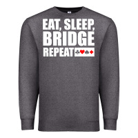 Charcoal Heather funny bridge card game lover bridge Premium Sweatshirt - linhVisuals