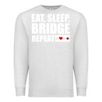 Oatmeal Heather funny bridge card game lover bridge Premium Sweatshirt - linhVisuals