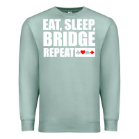 Seafoam funny bridge card game lover bridge Premium Sweatshirt - linhVisuals