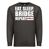 Smoke funny bridge card game lover bridge Premium Sweatshirt - linhVisuals