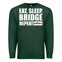 Sports Green funny bridge card game lover bridge Premium Sweatshirt - linhVisuals