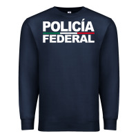 Navy mexico policia federal mexican police law enforcement Premium Sweatshirt - linhVisuals