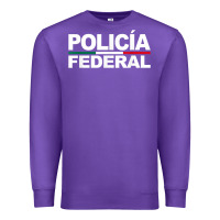 Purple mexico policia federal mexican police law enforcement Premium Sweatshirt - linhVisuals