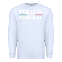White mexico policia federal mexican police law enforcement Premium Sweatshirt - linhVisuals