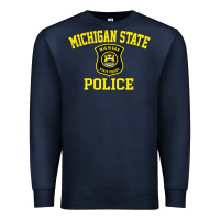 Navy michigan state police Premium Sweatshirt - linhVisuals