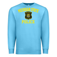 Ocean Blue michigan state police Premium Sweatshirt - linhVisuals