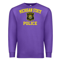 Purple michigan state police Premium Sweatshirt - linhVisuals