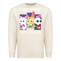 Sandshell i have friends they are just online Premium Sweatshirt - linhVisuals