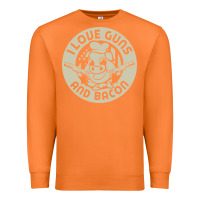 Carrot i love guns bacon pork pig funny gun Premium Sweatshirt - linhVisuals