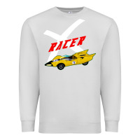 Dove Grey racer x Premium Sweatshirt - linhVisuals