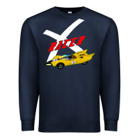 Navy racer x Premium Sweatshirt - linhVisuals