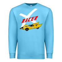 Ocean Blue racer x Premium Sweatshirt - linhVisuals