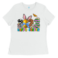 White Easter Day 2023 Happy Easter Ladies Tee - OliviaCreatesArt