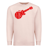 Pale Pink red monkees Premium Sweatshirt - linhVisuals