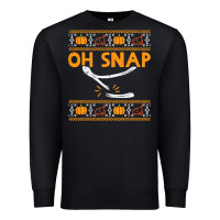 Black oh snap turkey wishbone funny ugly Premium Sweatshirt - linhVisuals