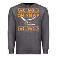 Charcoal Heather oh snap turkey wishbone funny ugly Premium Sweatshirt - linhVisuals