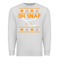 Dove Grey oh snap turkey wishbone funny ugly Premium Sweatshirt - linhVisuals
