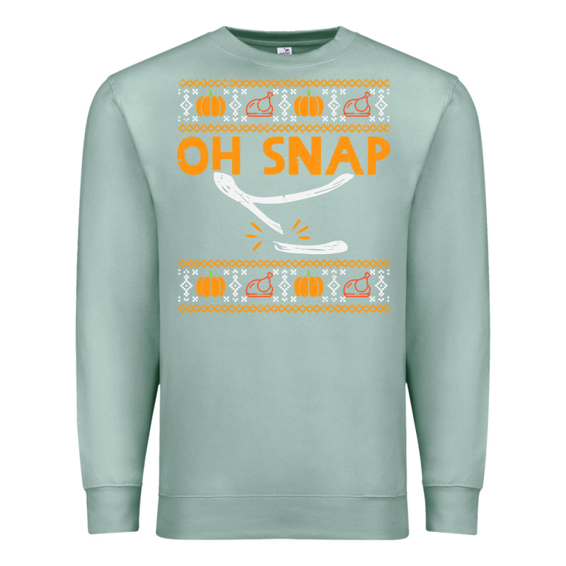 Oh Snap Turkey Wishbone Funny Ugly Premium Sweatshirt by linhVisuals | Teevron