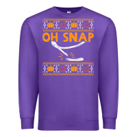 Purple oh snap turkey wishbone funny ugly Premium Sweatshirt - linhVisuals