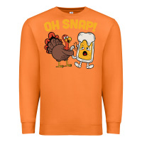 Carrot oh snap thanksgiving cute turkey day Premium Sweatshirt - linhVisuals