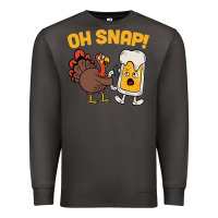 Smoke oh snap thanksgiving cute turkey day Premium Sweatshirt - linhVisuals