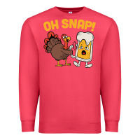Cardinal oh snap thanksgiving cute turkey day Premium Sweatshirt - linhVisuals