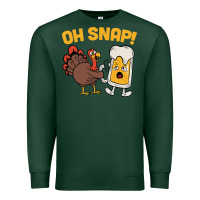 Sports Green oh snap thanksgiving cute turkey day Premium Sweatshirt - linhVisuals