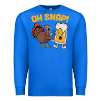 True Royal oh snap thanksgiving cute turkey day Premium Sweatshirt - linhVisuals