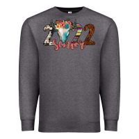 Charcoal Heather 2022 senior bull skull Premium Sweatshirt - JahusDesignShop