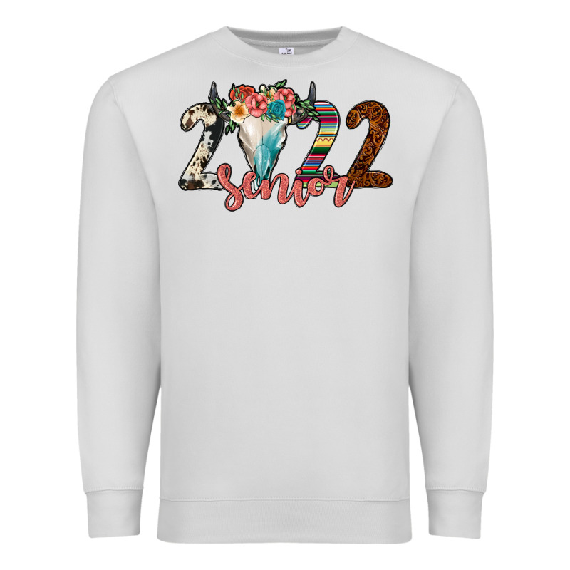 2022 Senior Bull Skull Premium Sweatshirt by JahusDesignShop | Teevron