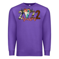 Purple 2022 senior bull skull Premium Sweatshirt - JahusDesignShop