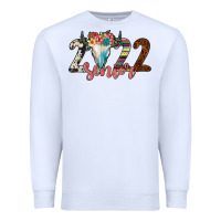 White 2022 senior bull skull Premium Sweatshirt - JahusDesignShop