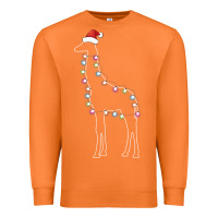 Carrot santa giraffe christmas color led Premium Sweatshirt - linhVisuals