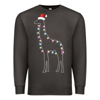 Smoke santa giraffe christmas color led Premium Sweatshirt - linhVisuals