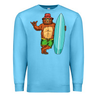 Ocean Blue surfing premium Premium Sweatshirt - linhVisuals