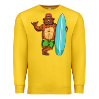 Lemon surfing premium Premium Sweatshirt - linhVisuals