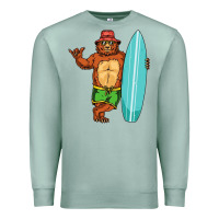 Seafoam surfing premium Premium Sweatshirt - linhVisuals
