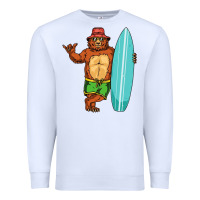 White surfing premium Premium Sweatshirt - linhVisuals