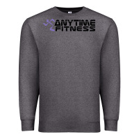 Charcoal Heather anytime fitness leg day Premium Sweatshirt - linhVisuals