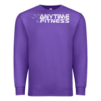 Purple anytime fitness leg day Premium Sweatshirt - linhVisuals