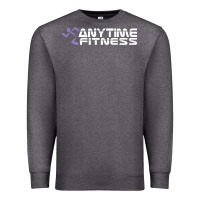 Charcoal Heather anytime fitness leg day Premium Sweatshirt - linhVisuals