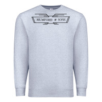 Heather Grey mumford and sons merch Premium Sweatshirt - linhVisuals