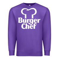 Purple vintage burger chef classic Premium Sweatshirt - linhVisuals