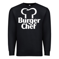 Black vintage burger chef classic Premium Sweatshirt - linhVisuals