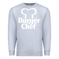 Heather Grey vintage burger chef classic Premium Sweatshirt - linhVisuals