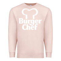 Pale Pink vintage burger chef classic Premium Sweatshirt - linhVisuals