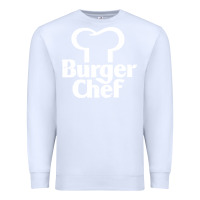White vintage burger chef classic Premium Sweatshirt - linhVisuals