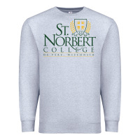 Heather Grey St. Norbert College Premium Sweatshirt - linhVisuals